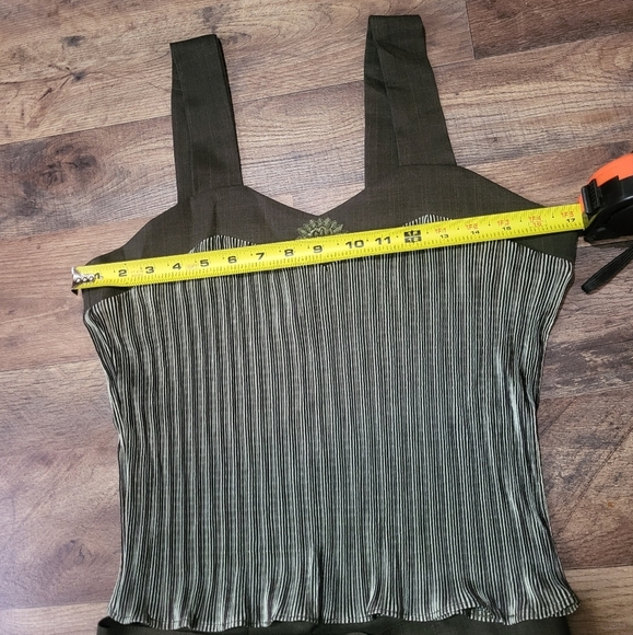 Vintage Majuar 3-Piece Ruched Tank Embroidered Blazer & Trouser Set Size 34 - Picture 9 of 16